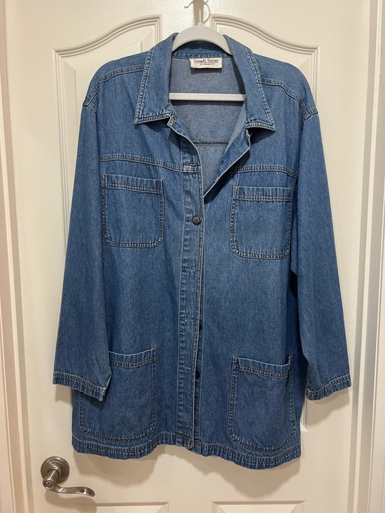 Simply Susan Jackets & Blazers - Simply Susan Denim Button-Down Jacket